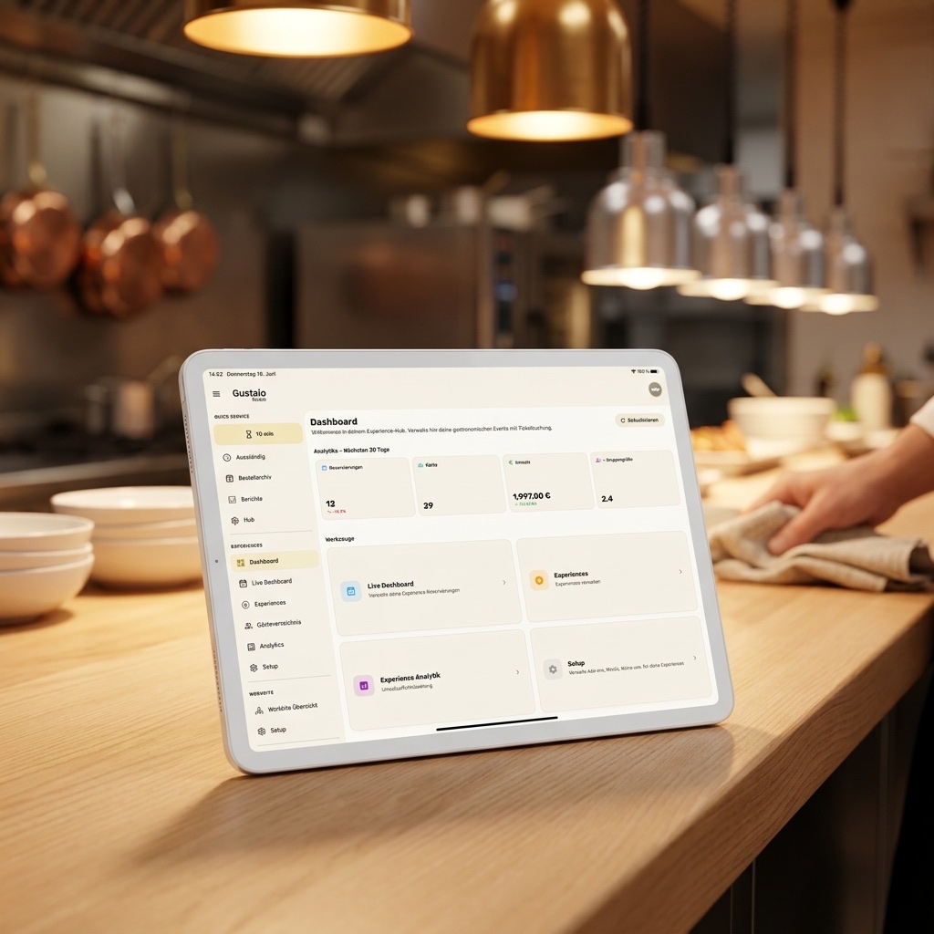 Gustaio Dashboard Mockup